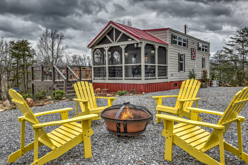 Stone wall 66 tiny home vacation rental